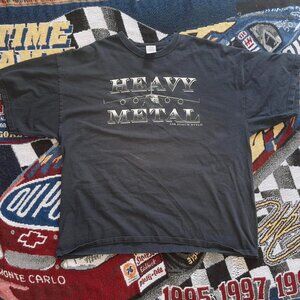 Vintage 90s Y2K Heavy Metal Grunge U.S Air Force Shirt Boxy Size 2XL